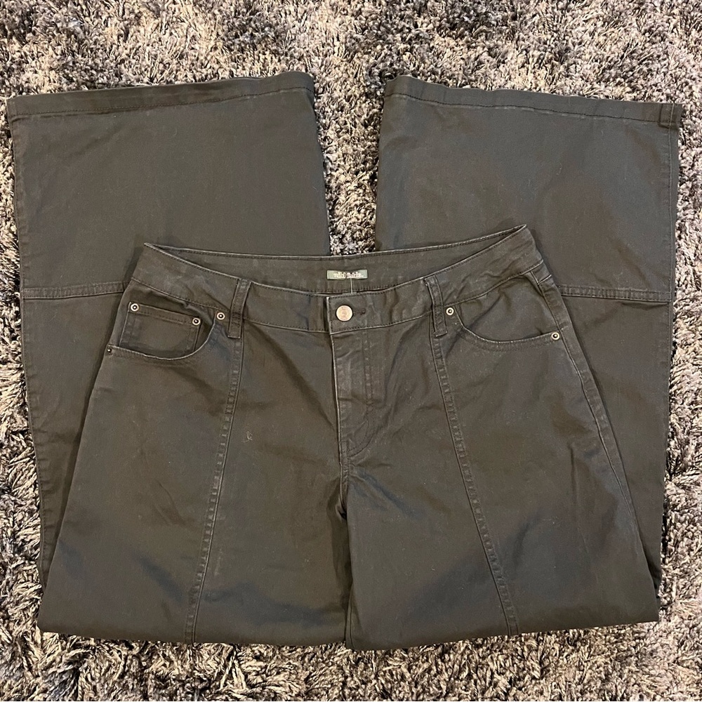 🌺NWT WILD FABLE BLACK WIDE LEG UTILITY PANTS SIZE MEDIUM🌺 - Picture 3 of 6